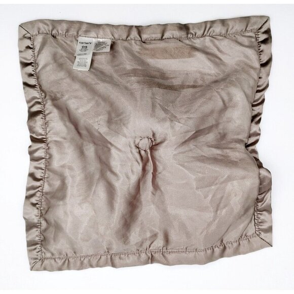 Carter's Bear Security Lovey Satin Back Blanket 15" X 15" - Picture 4 of 5